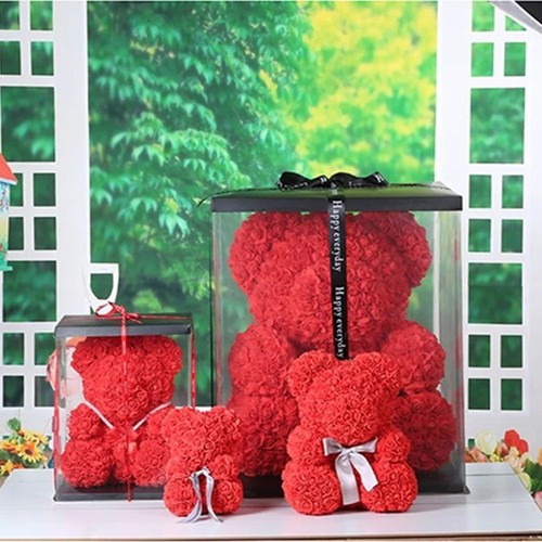 Orso rose artificiali 25 - orso, di