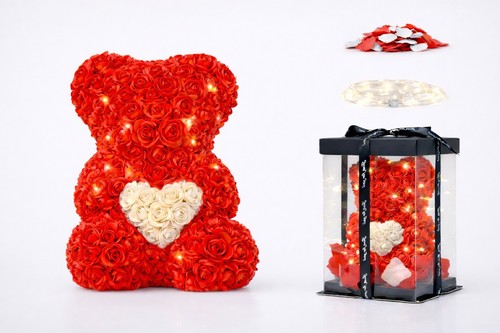 Orsetto rose regalo - di,