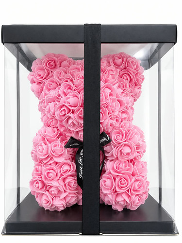 Orsacchiotto rosa fiori - orsacchiotto,