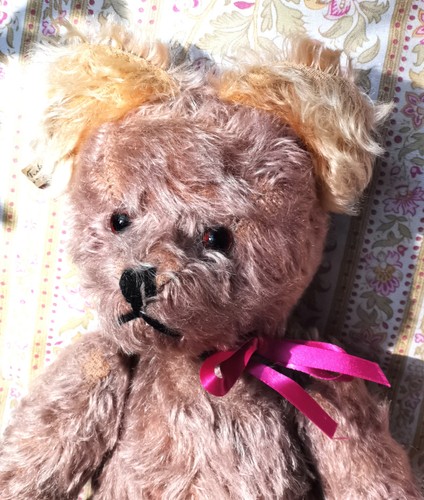 Orsacchiotto mohair rosa - orsacchiotto,