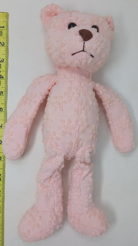 Peluche orso ciniglia floreale