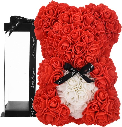Orsetto rose rosse con - rosse,